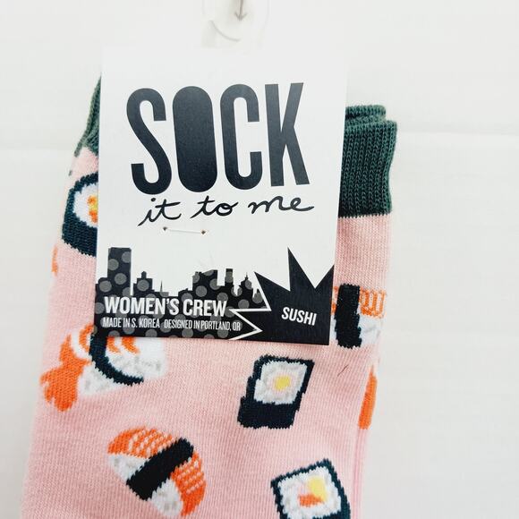 Sock It To Me Crew Women Boy Sushi Nigiri California Roll Tuna Shrimp NWT NEW - Picture 6 of 10
